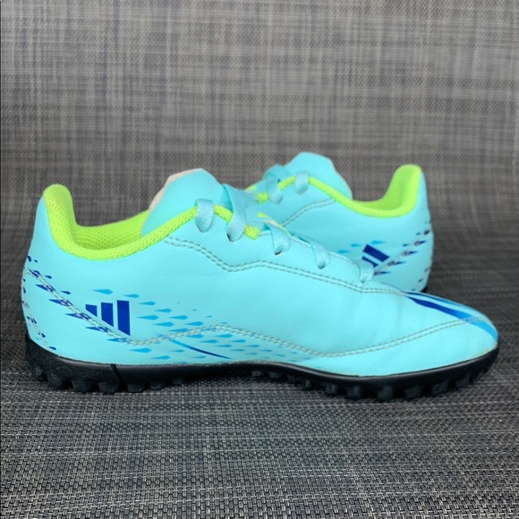 adidas Kids X Speedportal.4 TF Jr. Turf Aqua Soccer Boots Shoes Size 12.5 - Picture 11 of 15